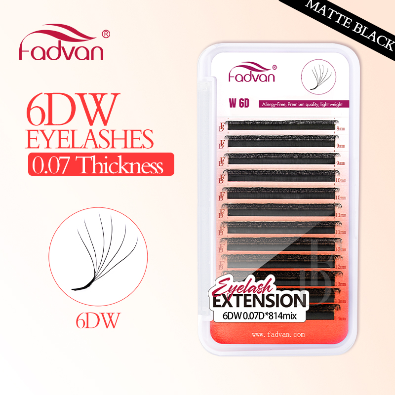 FADVAN Real 6D W lashes 0.07 W - Eyelash Extension For Asian Eyes recension och pris