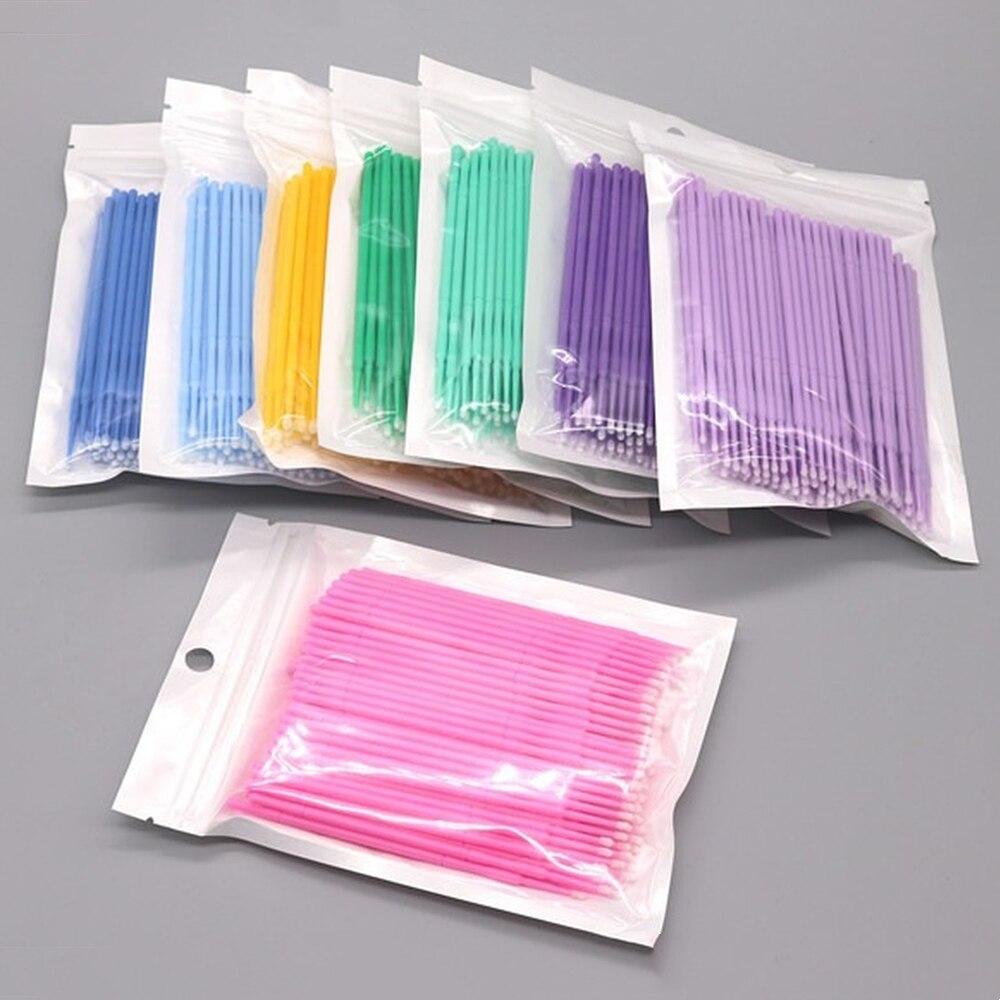 100pcs/lot Micro Brushes Make  - Eyelash Extension Look recension och pris