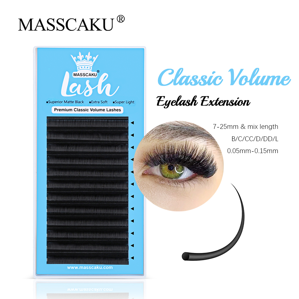 MASSCAKU 0.05/0.07/0.10/0.15mm - Eyelash Extension Russian recension och pris
