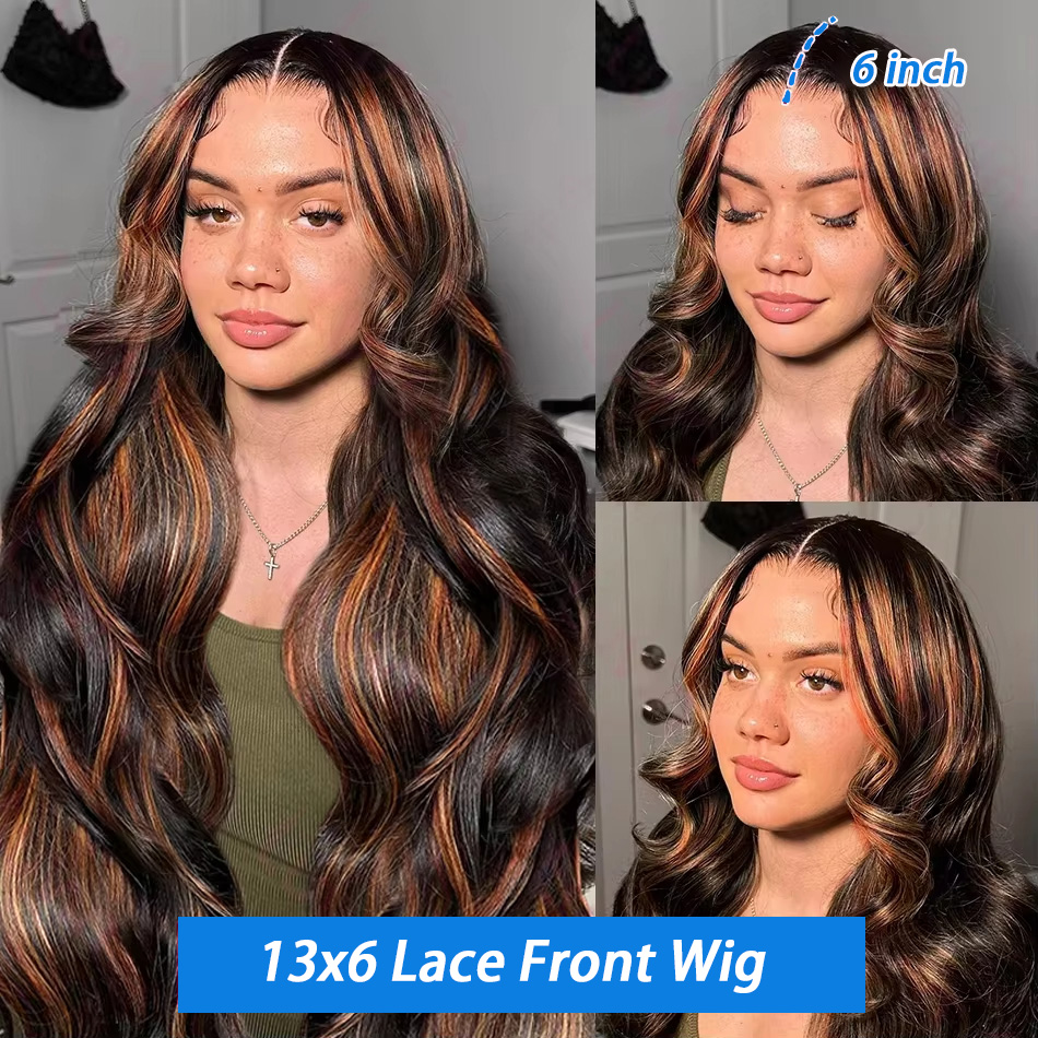 Highlight Ombre 13x4 Lace Fron - Eyelash Extension Natural Look recension och pris