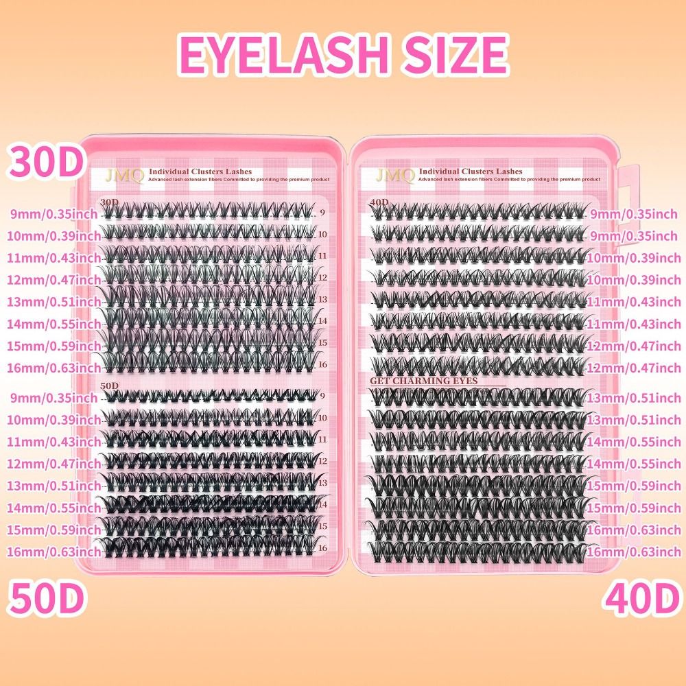 9-16mm Length False Eyelashes  - Eyelash Extension Look recension och pris