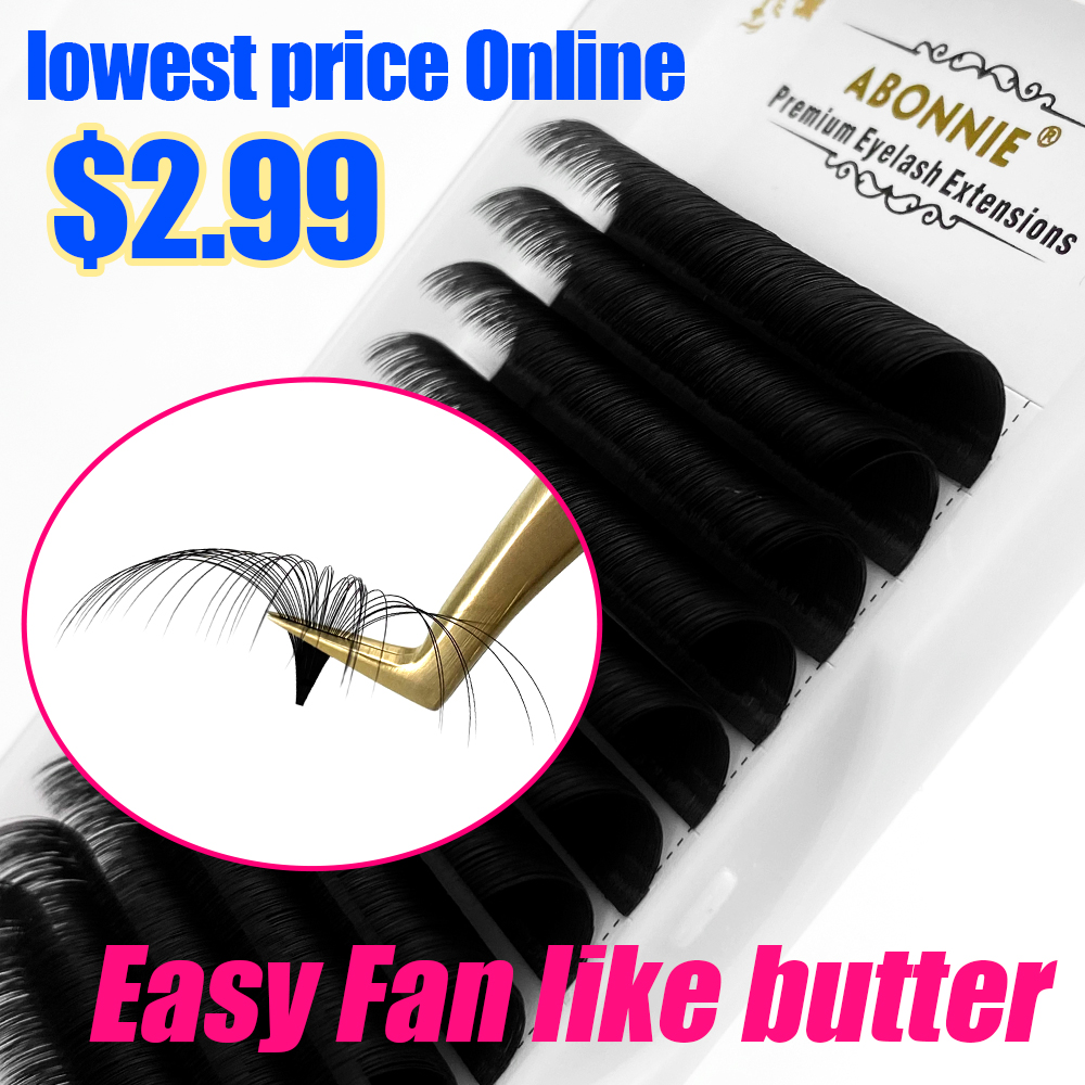 Abonnie 0.03-0.10mm Easy Fan L - Eyelash Extension Human Hair recension och pris