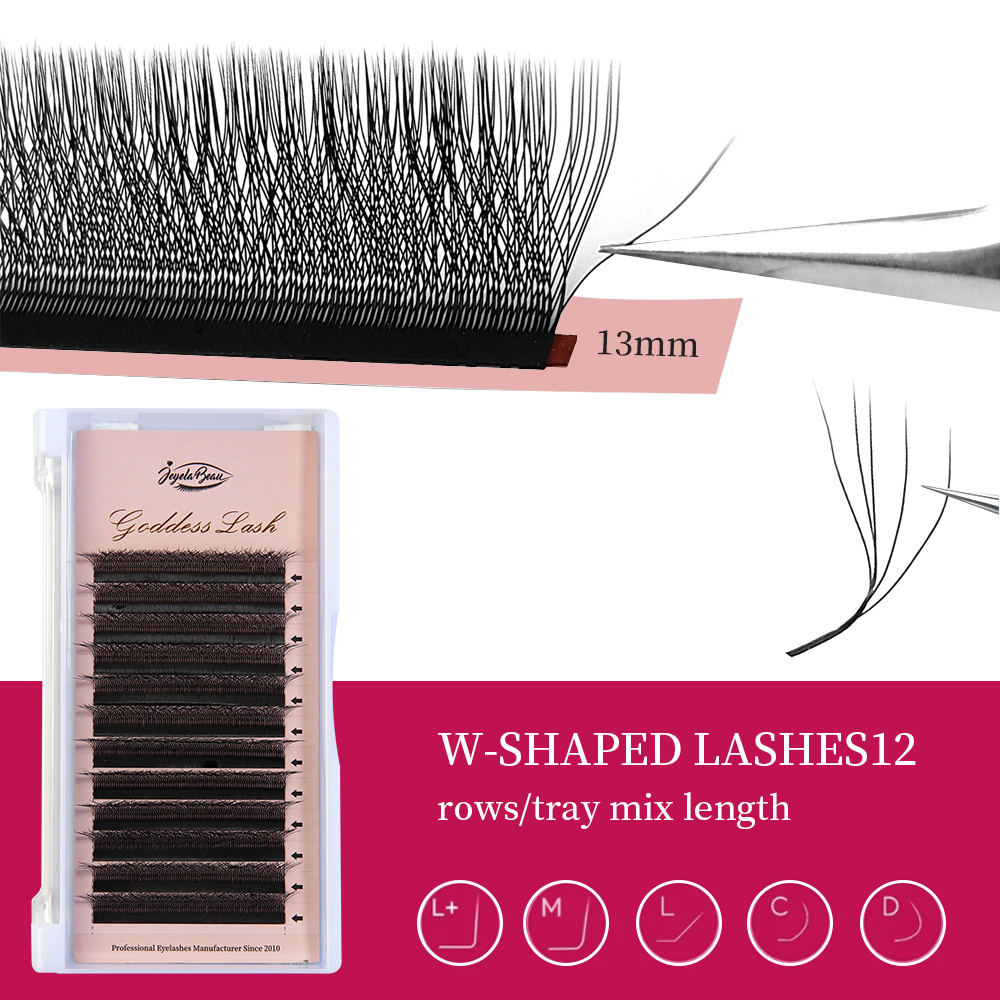 Goddess W3D 4D 5D M Curl Eyela - Eyelash Extension For Asian Eyes recension och pris