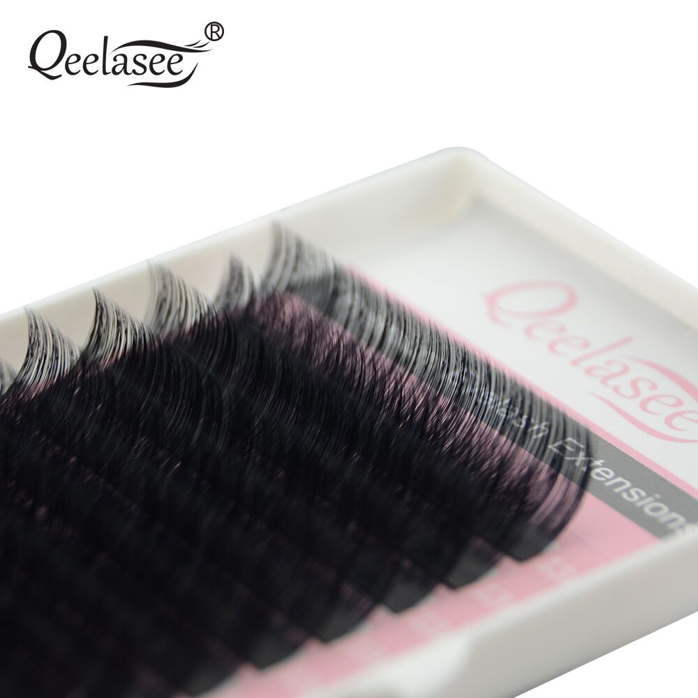 Qeelasee Faux Mink Individual  - Eyelash Extension Russian recension och pris