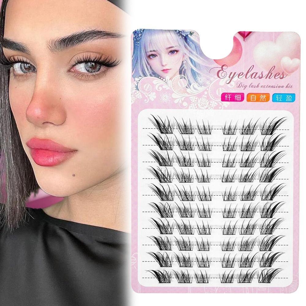 3D Cat Eye Clusters Lashes Nat - Eyelash Extension For Asian Eyes recension och pris