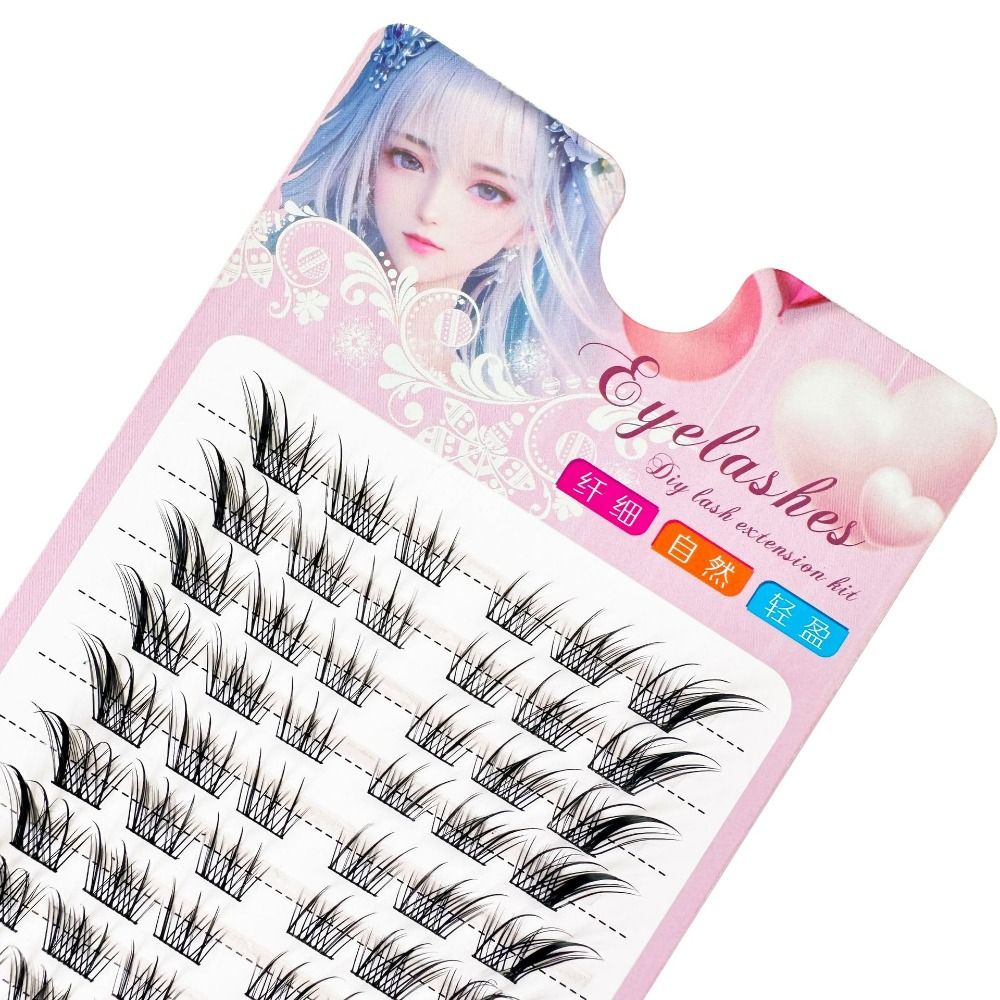 3D Cat Eye Clusters Lashes Nat - Eyelash Extension For Asian Eyes recension och pris